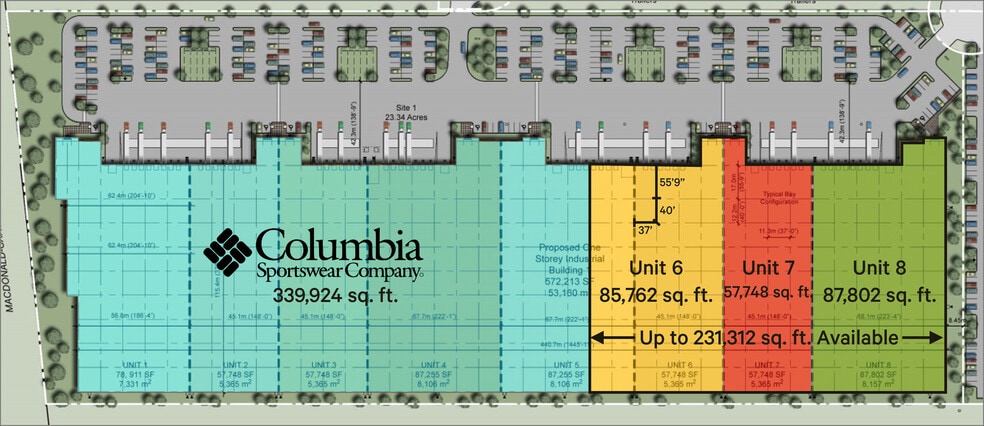 1425 Max Brose Dr, London, ON for lease - Site Plan - Image 2 of 4