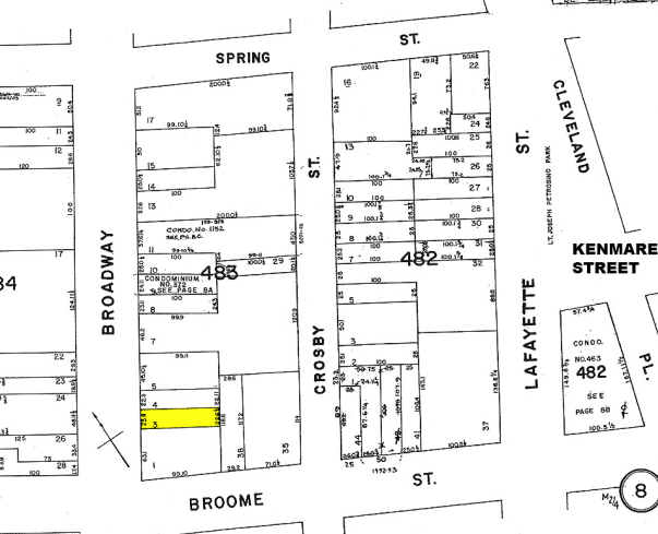 494 Broadway, New York, NY à vendre - Plan cadastral - Image 1 de 1