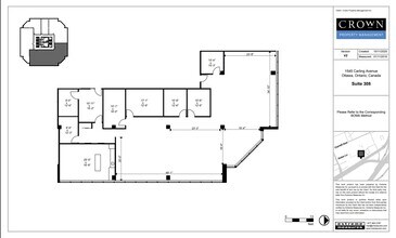 1545 Carling Ave, Ottawa, ON for lease Floor Plan- Image 1 of 9