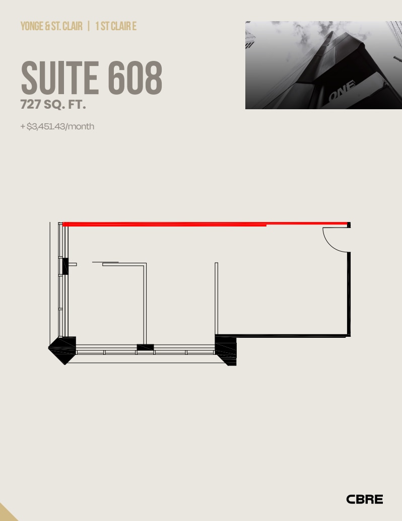 1 St Clair Ave E, Toronto, ON for lease Floor Plan- Image 1 of 1
