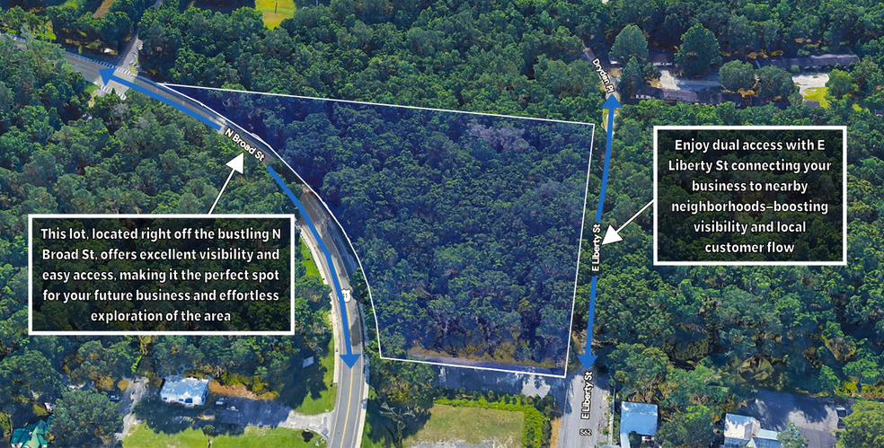 SEC - N Broad Steet & S Saxon ave, Brooksville, FL for sale - Aerial - Image 2 of 5