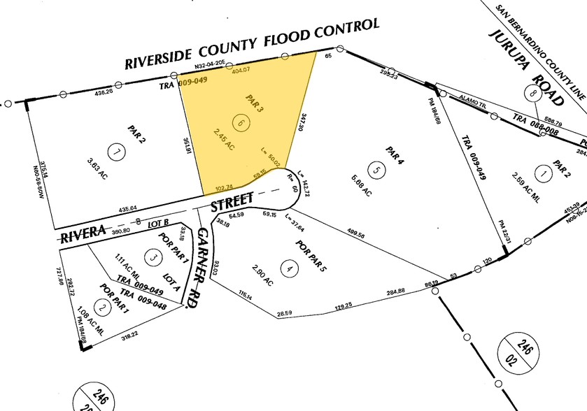 485 Rivera St, Riverside, CA à louer - Plan cadastral - Image 2 de 37