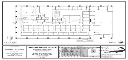 3025 S Parker Rd, Aurora, CO à louer Plan d’étage- Image 1 de 1