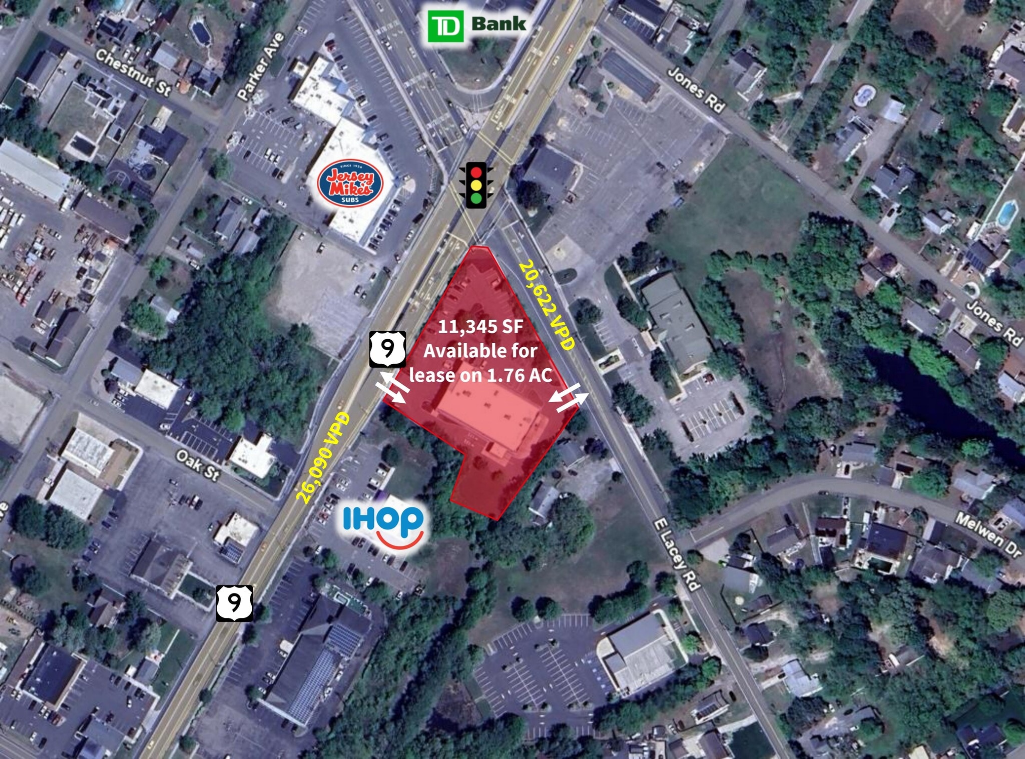 107-109 S Main St, Forked River, NJ for lease Map- Image 1 of 2