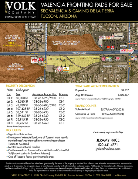 SEC Valencia & Camino De La Tierra portefeuille de 8 propriétés à vendre sur LoopNet.ca - Aérien - Image 1 de 4