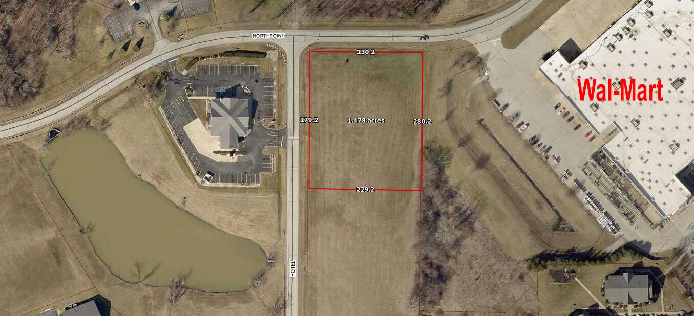 Northpoint Ave & Hotel Ave, Huntington, IN for sale Aerial- Image 1 of 4