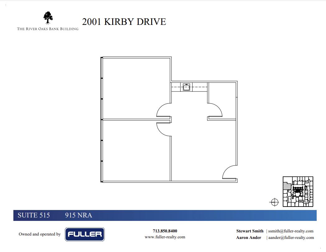 2001 Kirby Dr, Houston, TX à louer Plan d  tage- Image 1 de 1