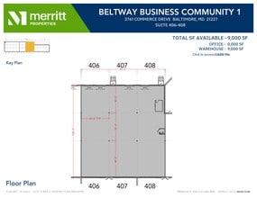 3700 Commerce Dr, Baltimore, MD à louer Plan d’étage- Image 1 de 1