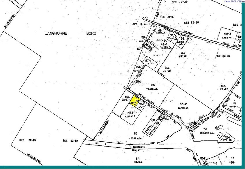 340 E Maple Ave, Langhorne, PA à louer - Plan cadastral - Image 3 de 8