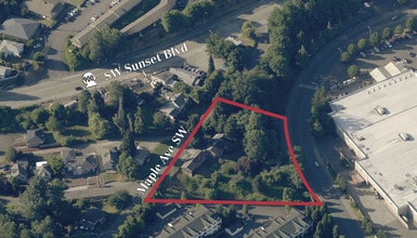 430 Maple Ave SW, Renton, WA - Aérien Vue de la carte