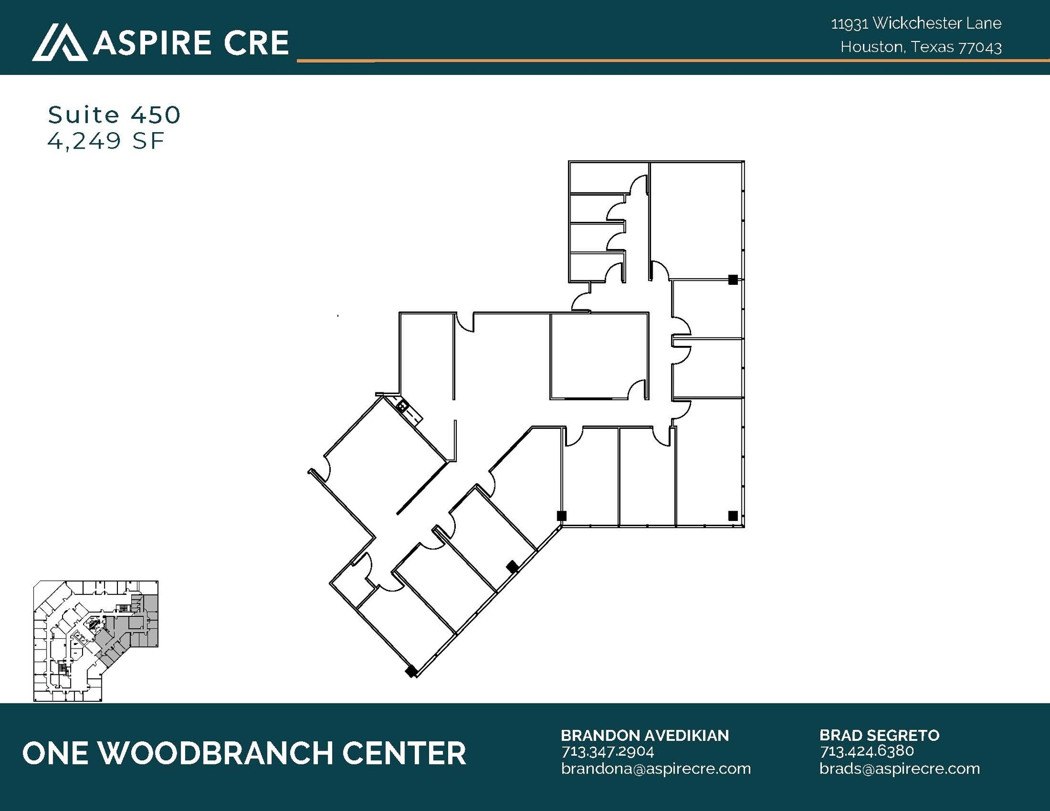 11931 Wickchester Ln, Houston, TX à louer Plan d’étage- Image 1 de 1