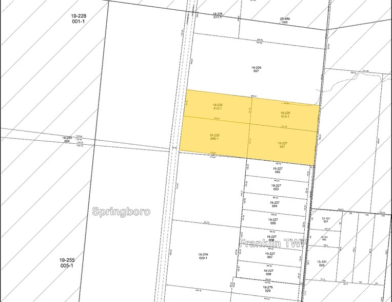 221-229 S Pioneer Blvd, Springboro, OH à louer - Plan cadastral - Image 2 de 8