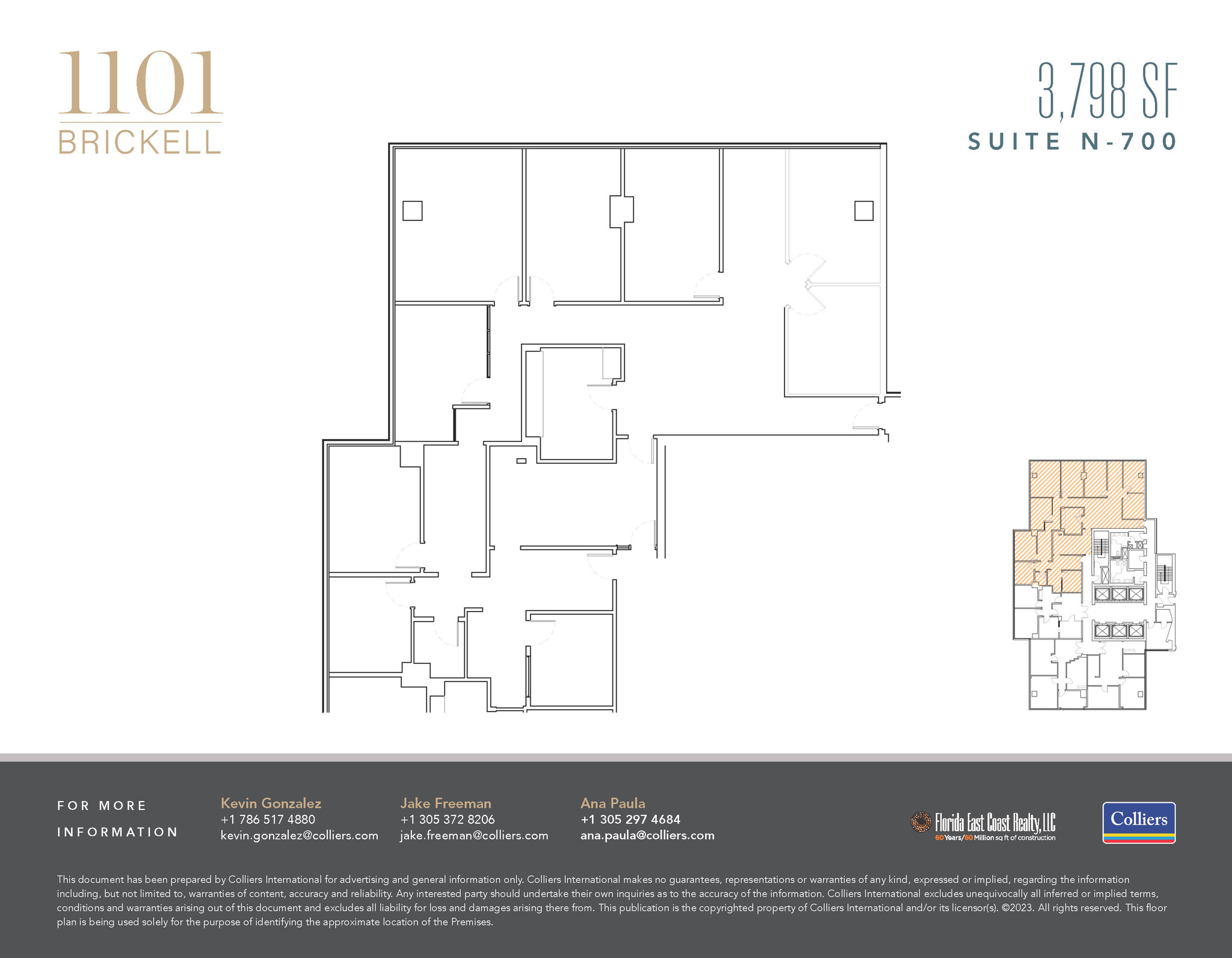 1101 Brickell Ave, Miami, FL for lease Floor Plan- Image 1 of 1