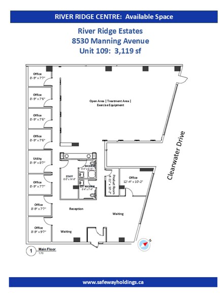8530 Manning Av, Fort McMurray, AB à louer - Plan d’étage - Image 3 de 3