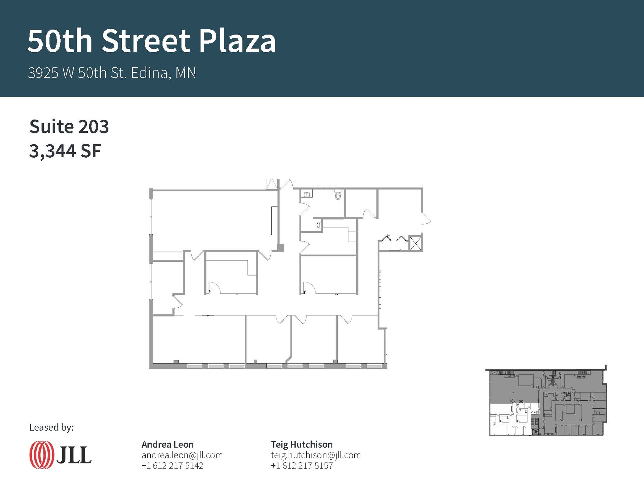 3925 W 50th St, Edina, MN à louer Plan d’étage- Image 1 de 1