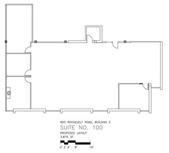 800 Roosevelt Rd, Glen Ellyn, IL à louer Plan d’étage- Image 2 de 2