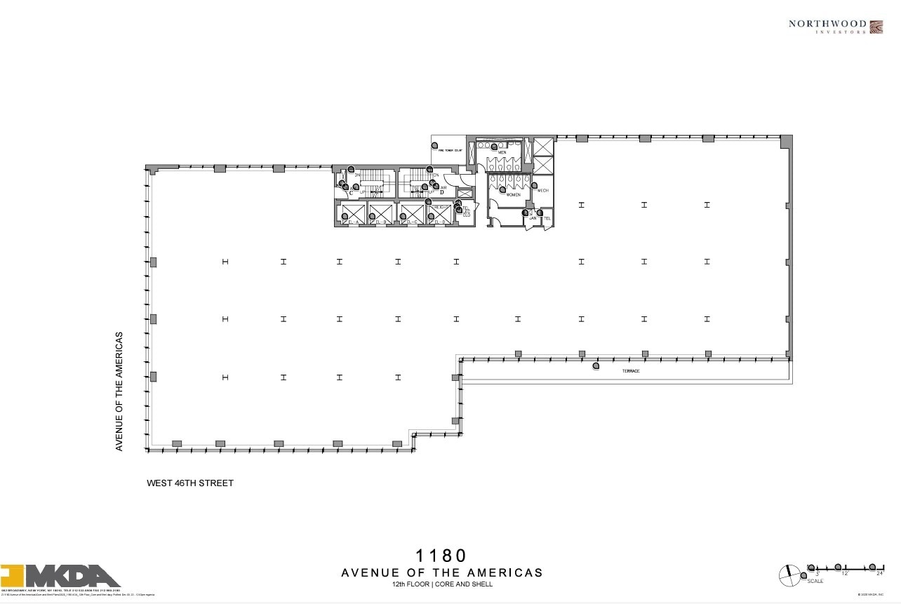 1180 Avenue of the Americas, New York, NY for lease Floor Plan- Image 1 of 1