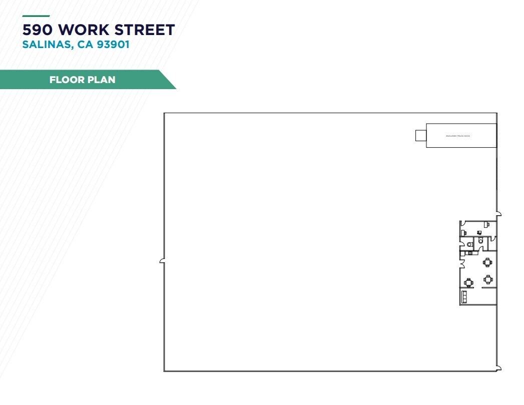 590 Work St, Salinas, CA for lease Floor Plan- Image 1 of 1