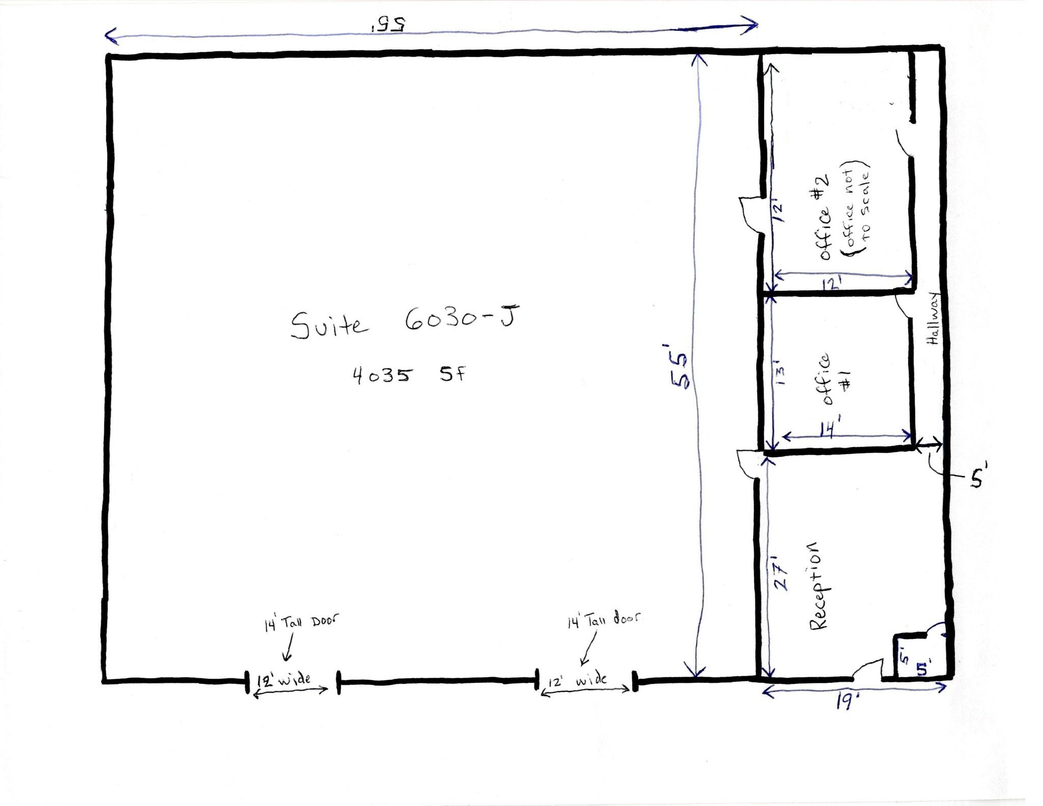 6030-6040 Brittmoore Rd, Houston, TX à louer Plan d’étage- Image 1 de 1