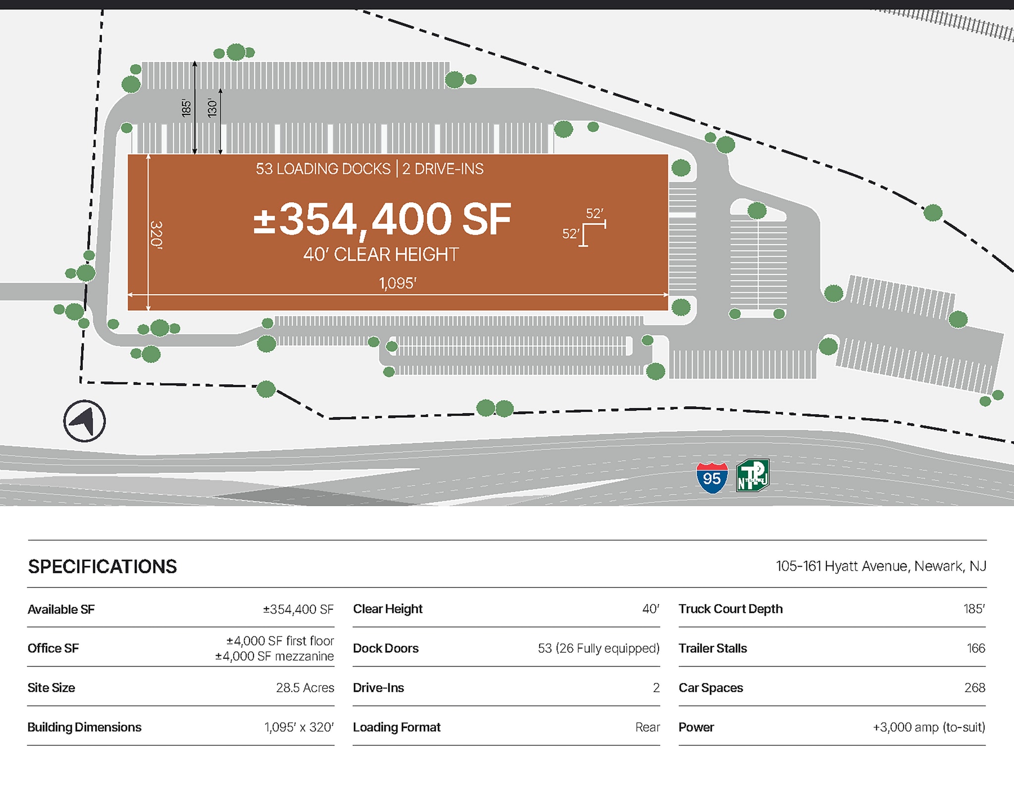 105-161 Hyatt Ave, Newark, NJ à louer Plan de site- Image 1 de 1