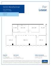 5433 Westheimer Rd, Houston, TX for lease Floor Plan- Image 1 of 1