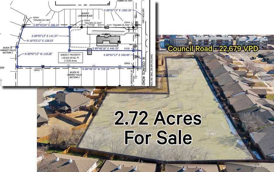 10509 N Council Rd, Oklahoma City, OK à vendre - Aérien - Image 2 de 3