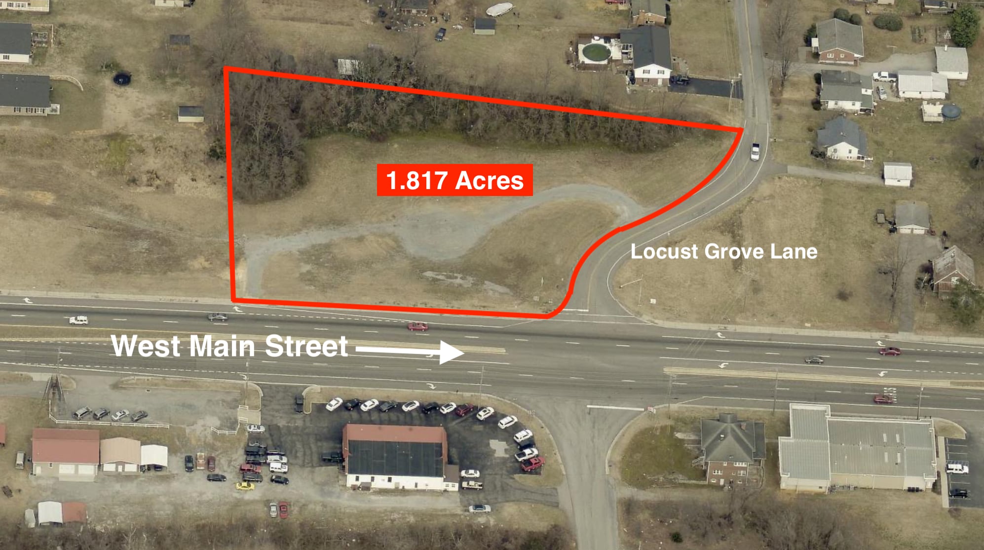 0 Main st, Salem, VA for sale Aerial- Image 1 of 2