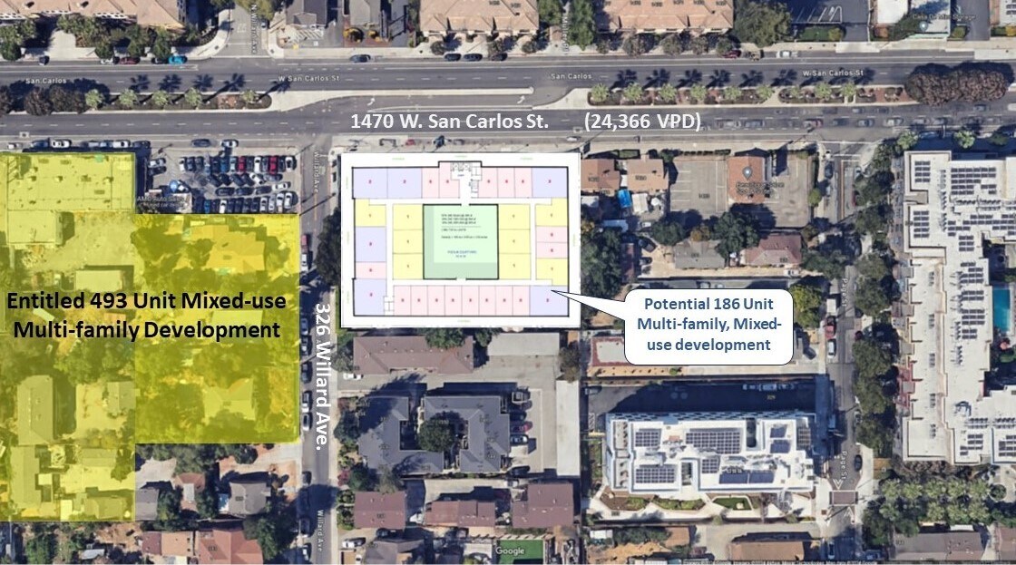 1470 W San Carlos St, San Jose, CA à vendre Aérien- Image 1 de 1