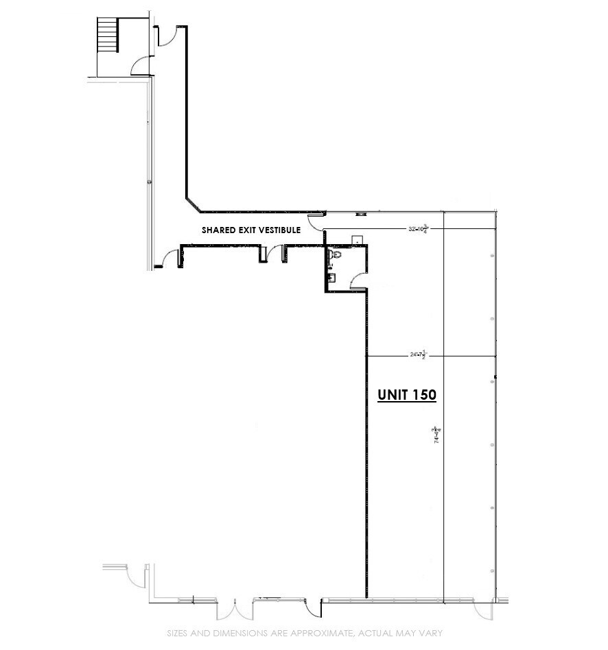 104-192 N Bolingbrook Dr, Bolingbrook, IL for lease Floor Plan- Image 1 of 4