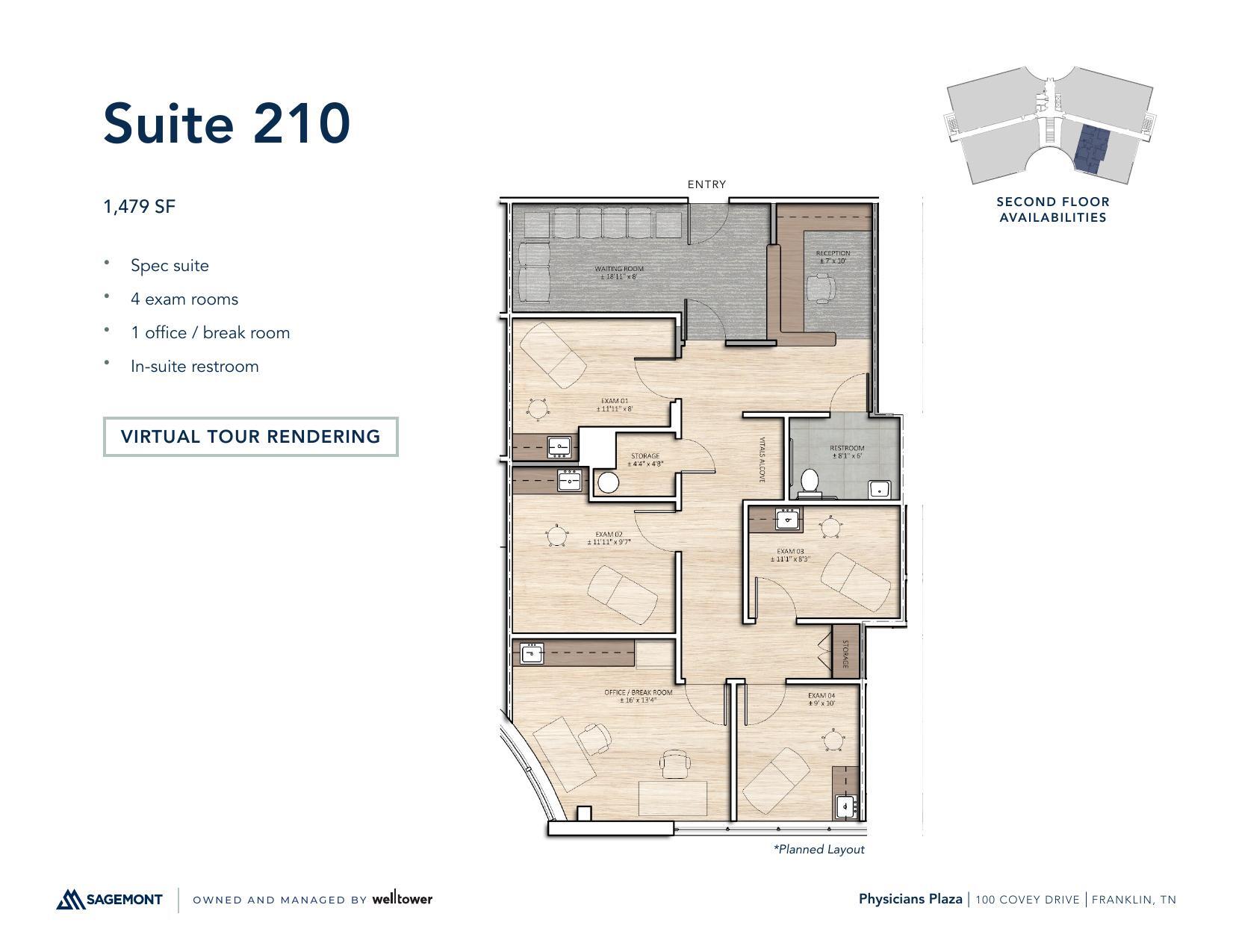 100 Covey Dr, Franklin, TN for lease Floor Plan- Image 1 of 1