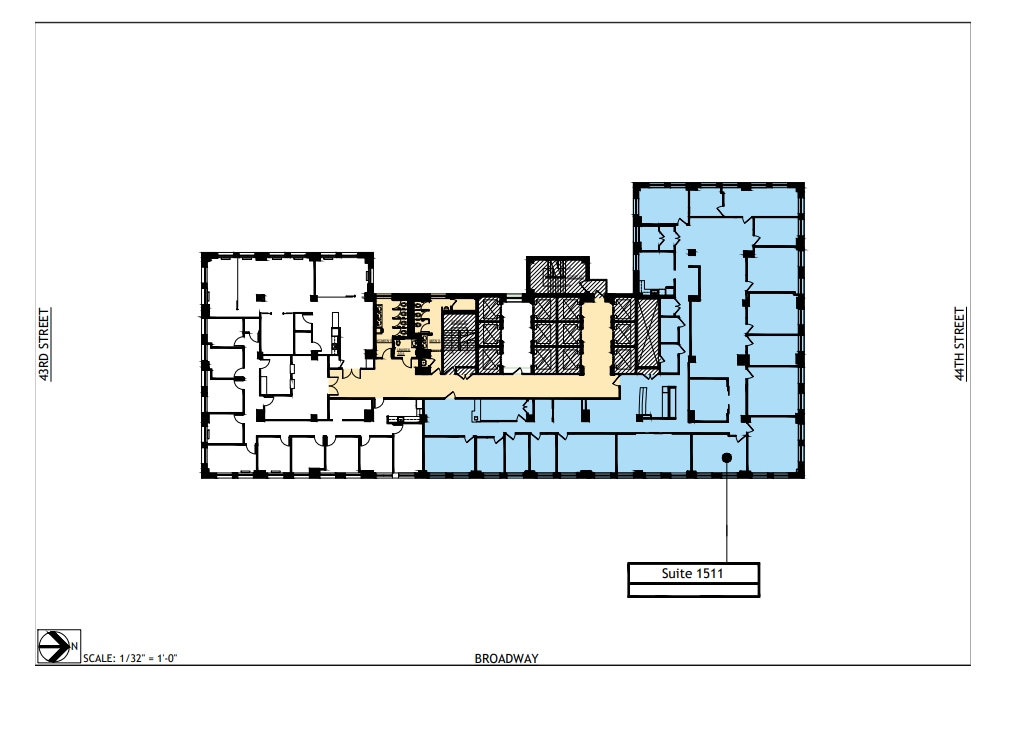 1501 Broadway, New York, NY à louer Plan d’étage- Image 1 de 1