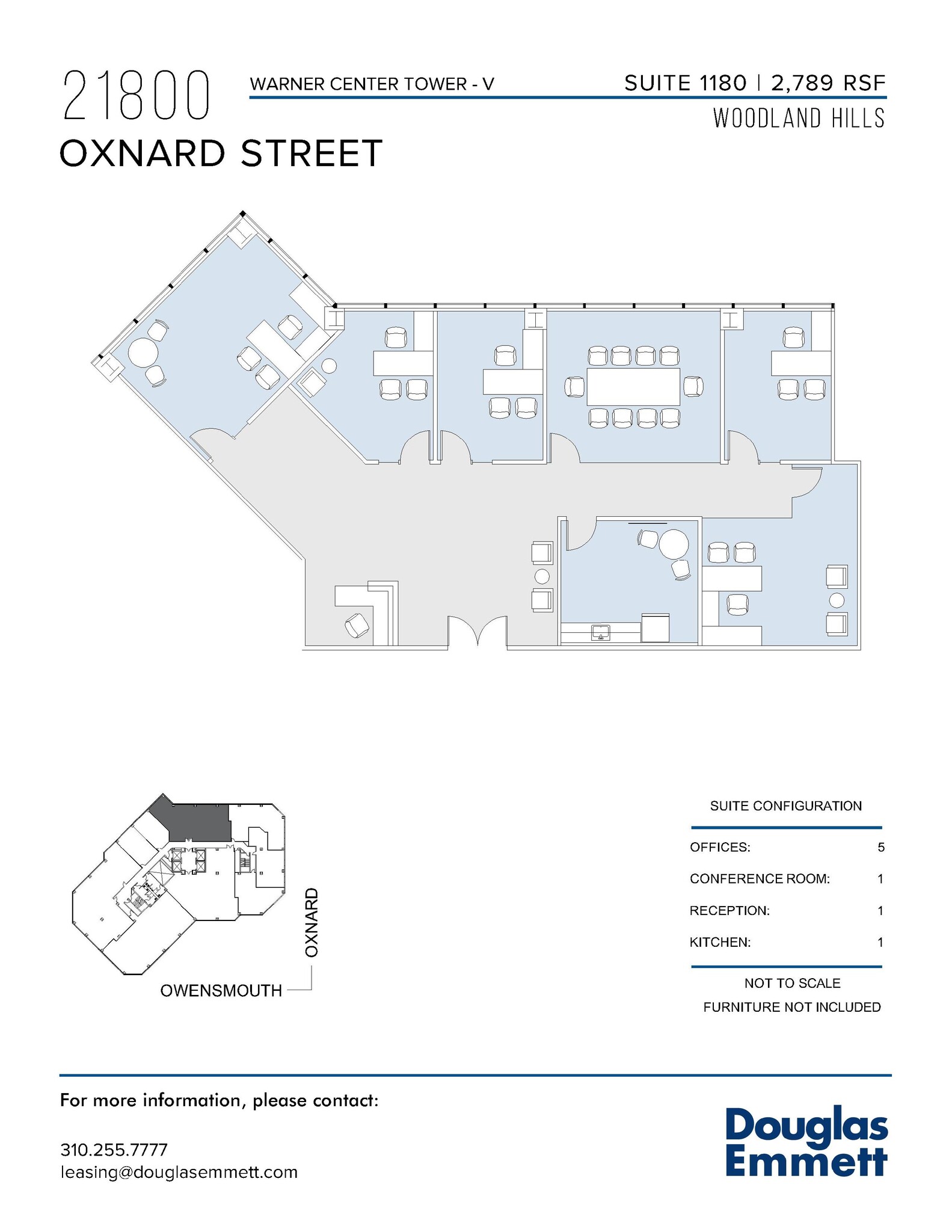 21800 Oxnard St, Woodland Hills, CA à louer Plan d’étage- Image 1 de 1