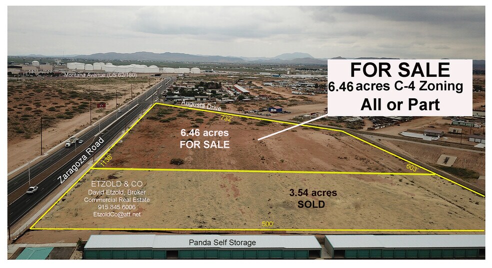 N Zaragoza Road, El Paso, TX à vendre - Aérien - Image 2 de 4