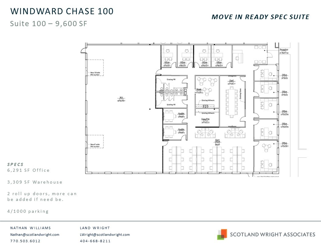 1235 Old Alpharetta Rd, Alpharetta, GA for lease Floor Plan- Image 1 of 2