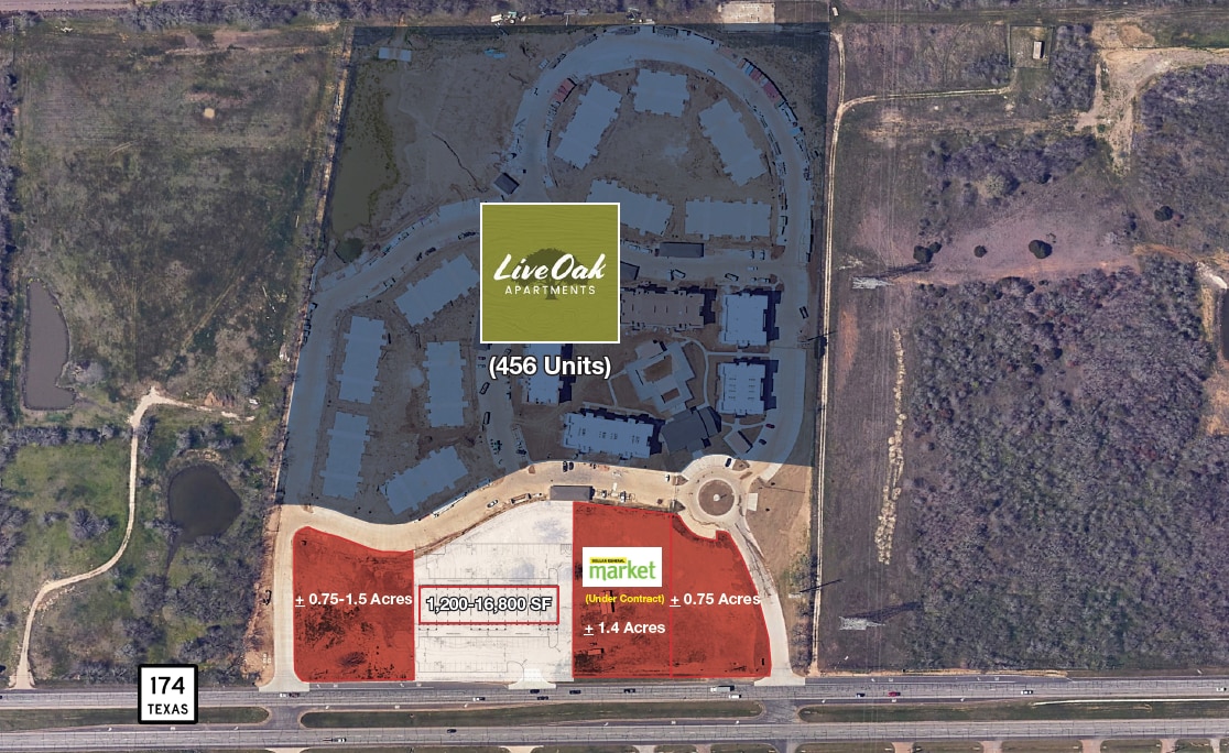 Highway 174, Cleburne, TX for lease Aerial- Image 1 of 4
