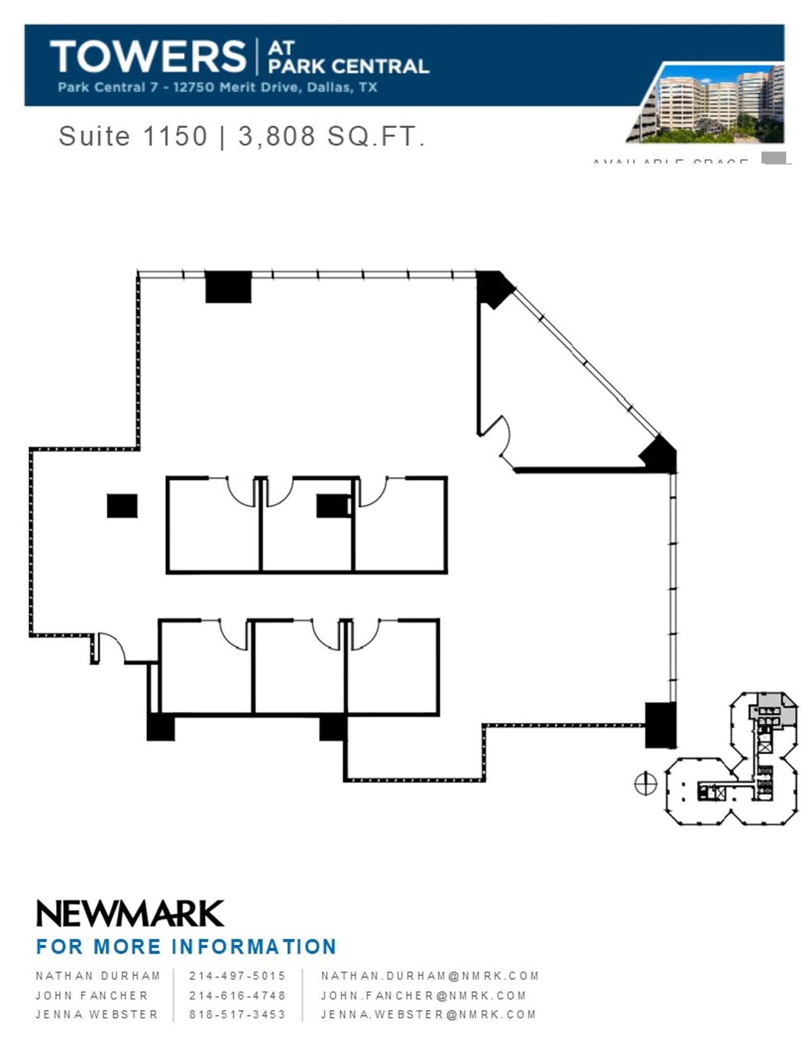 12750 Merit Dr, Dallas, TX à louer Plan d’étage- Image 1 de 2