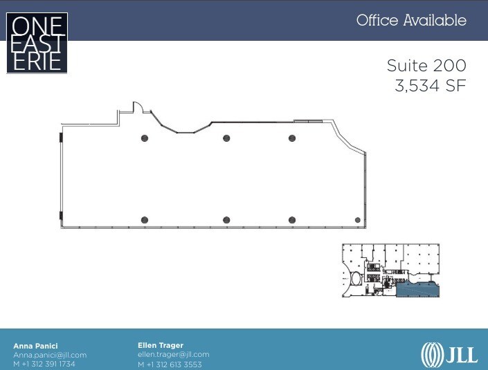 1 E Erie St, Chicago, IL à louer Plan d’étage- Image 1 de 1