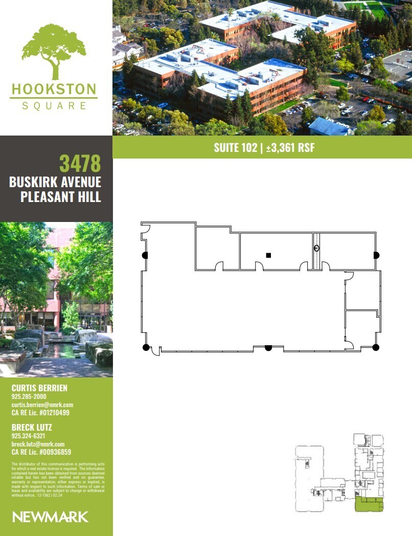 3478 Buskirk Ave, Pleasant Hill, CA à louer Plan d’étage- Image 1 de 1