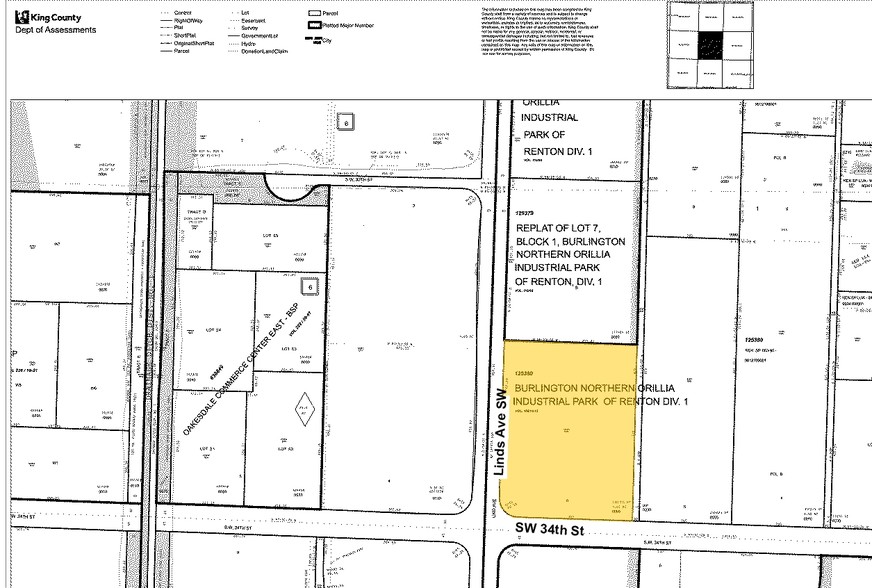 3324 Lind Ave SW, Renton, WA for lease - Plat Map - Image 2 of 5