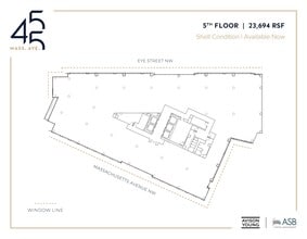 455 Massachusetts Ave NW, Washington, DC à louer Plan d’étage- Image 1 de 2