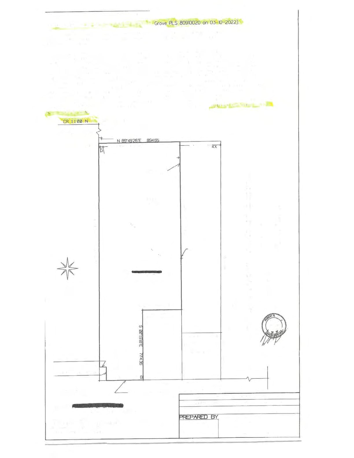 1000, Linden, IN for sale Plat Map- Image 1 of 2