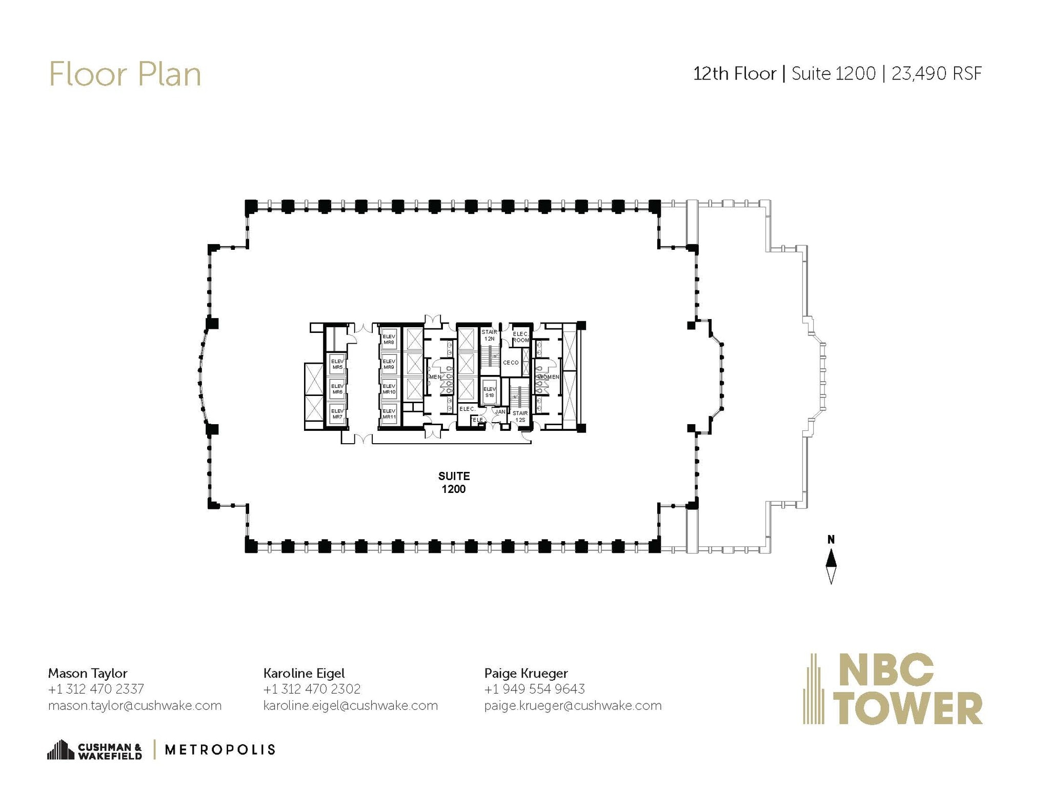 455 N Cityfront Plaza Dr, Chicago, IL for lease Floor Plan- Image 1 of 1