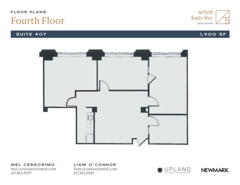 745 Boylston St, Boston, MA for lease - Floor Plan - Image 2 of 6