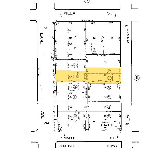 429 N Mentor Ave, Pasadena, CA à vendre - Plan cadastral - Image 3 de 3