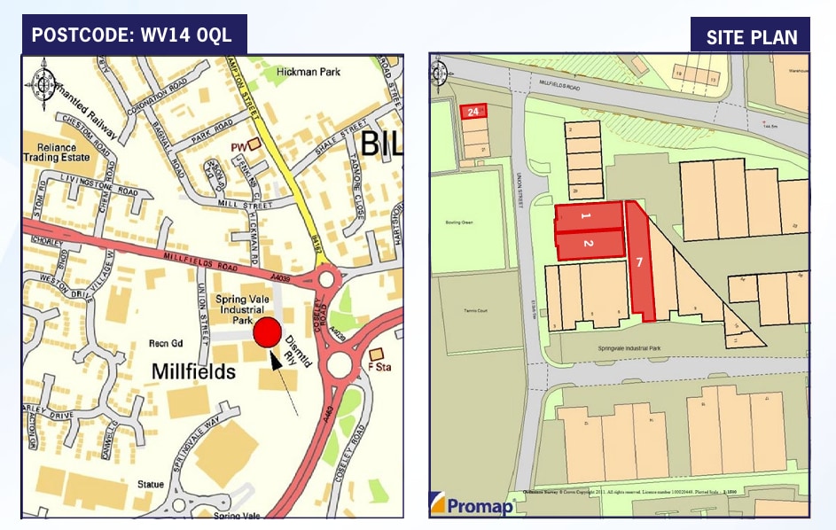 Union St, Bilston à louer Plan de site- Image 1 de 1