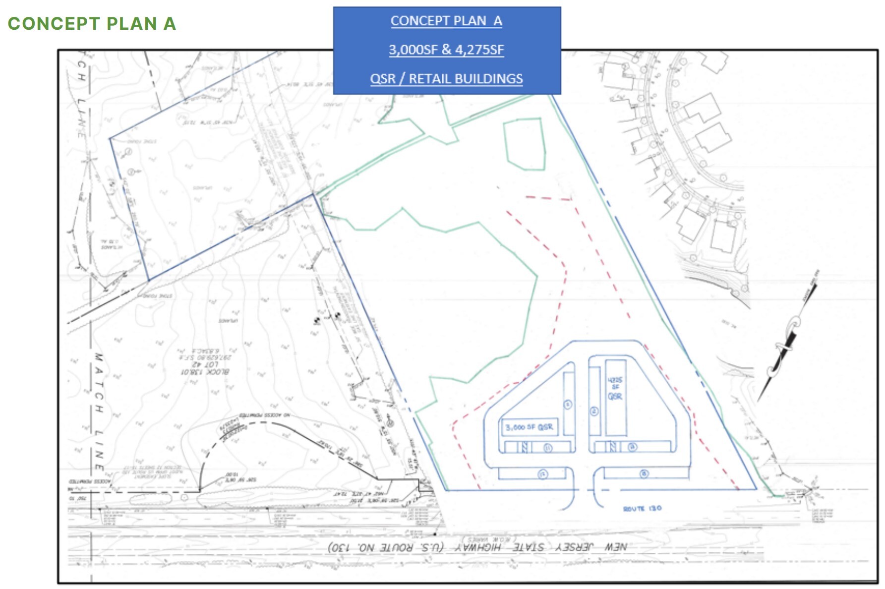 Route 130, Bordentown, NJ à louer Plan de site- Image 1 de 1