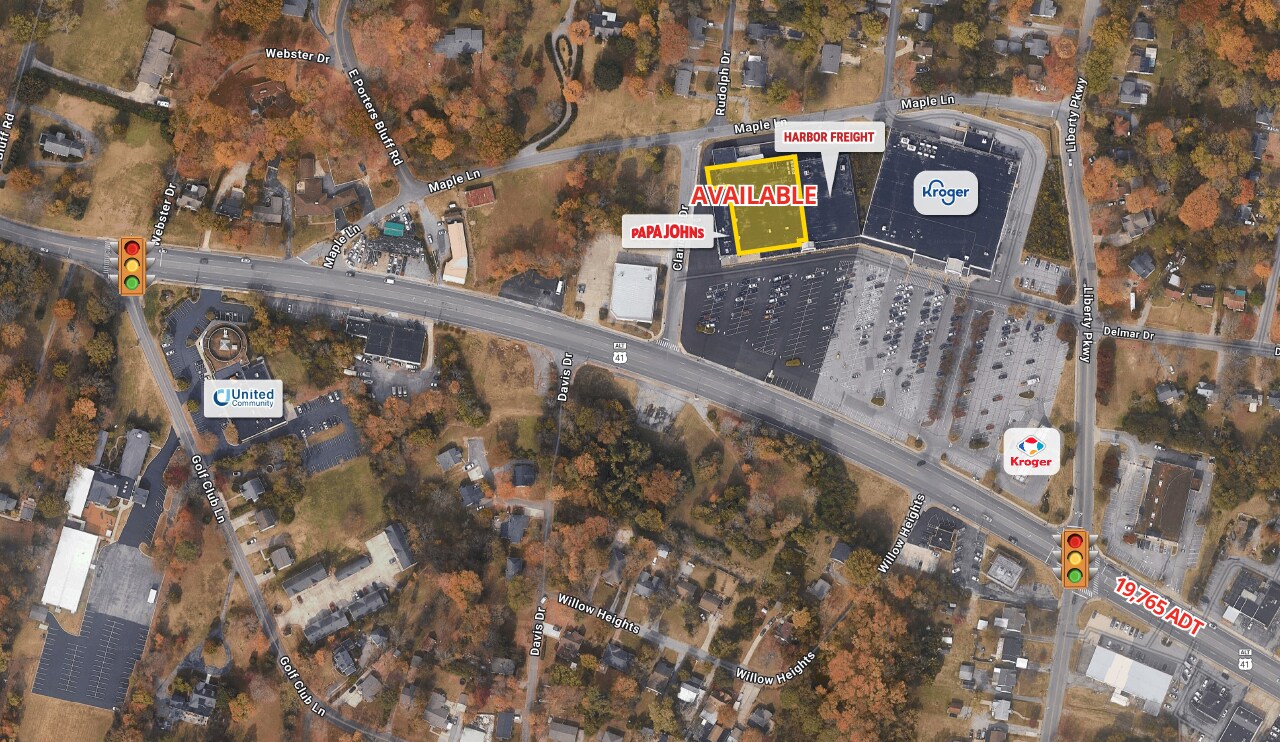 1487 Madison St, Clarksville, TN for lease Aerial- Image 1 of 4