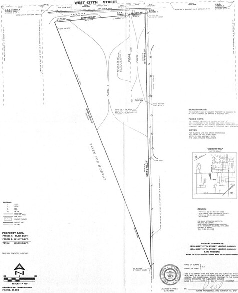 16250 127th St, Lemont, IL à vendre - Plan cadastral - Image 2 de 2