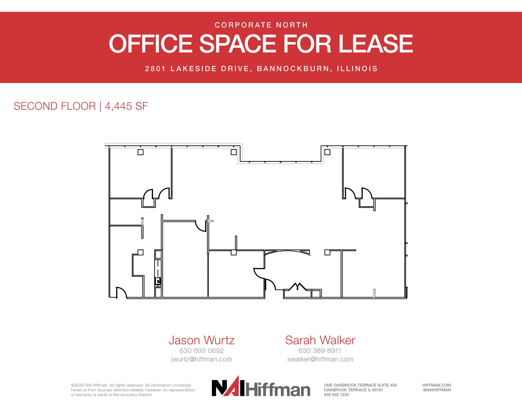 2801 Lakeside Dr, Bannockburn, IL for lease Floor Plan- Image 1 of 1