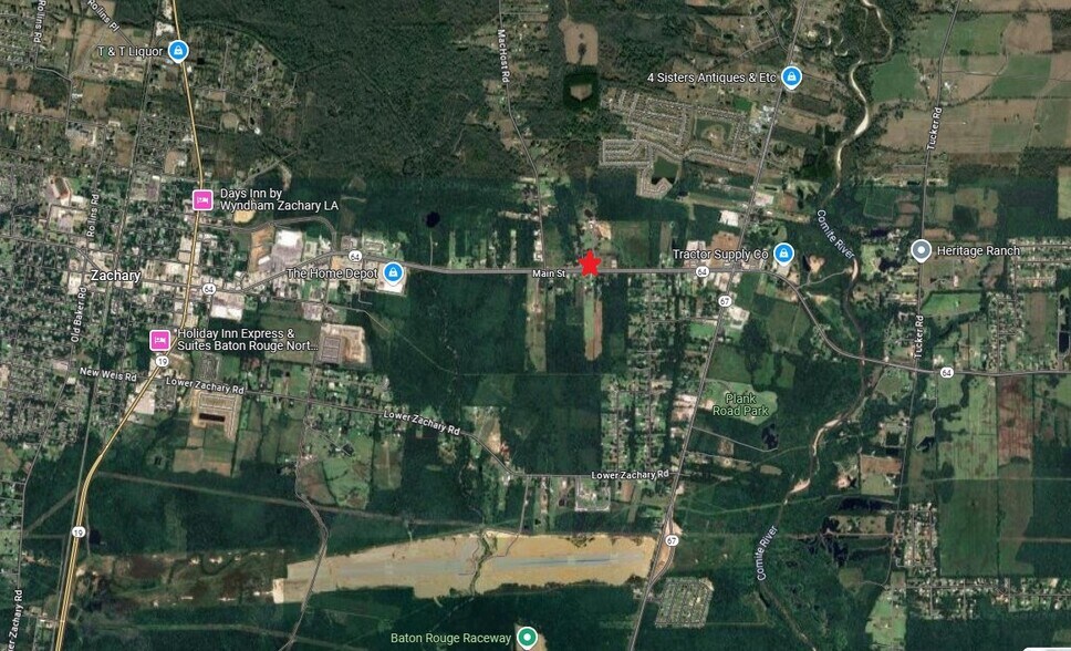 8511 Main St, Zachary, LA à vendre - Aérien - Image 2 de 3